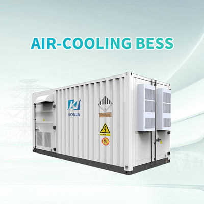 Хорошая цена. KonJa Воздушное охлаждение 20FT 768VDC 1,29MWh глубокий цикл батарея Система хранения энергии 400VAC контейнерная батарея онлайн